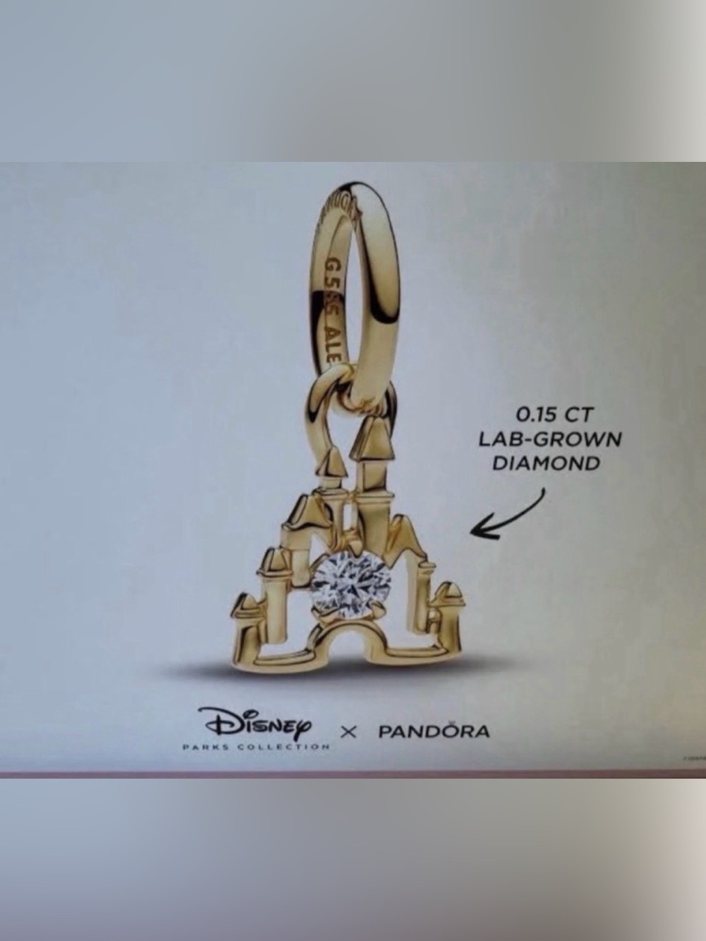 Disney Parks Pandora 14k Gold
Castle Charm Lab Grown Diamond
2026 Exclusive